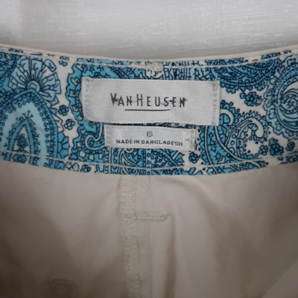 Van Heusen 100% Cotton Khaki Cargo Capri Pants - Picture 3 of 5